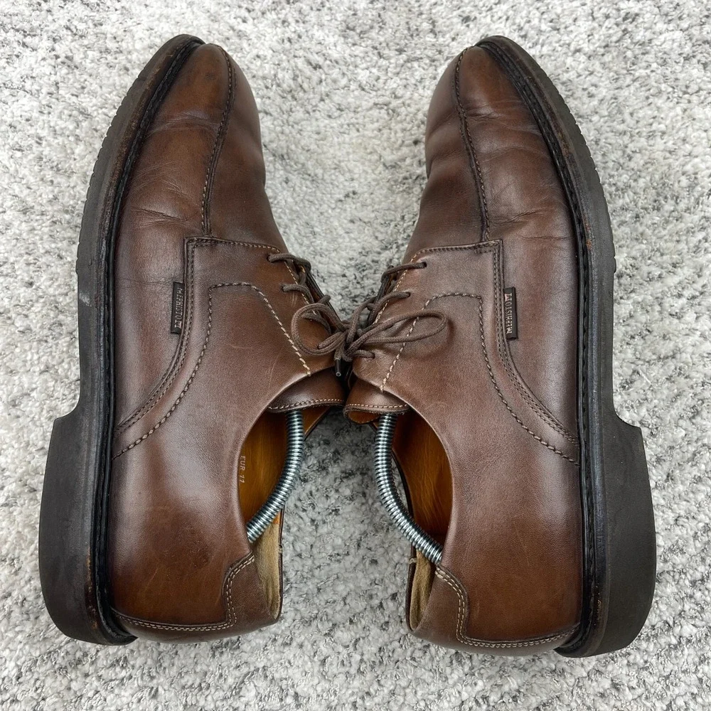 Mephisto Shoes Mens Size 11.5 Gaetan Oxford Brown Leather Goodyear Welt Lace Up